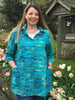 Charlotte swing Shirt in Jade multi and Blue floral in two lengths with or without pockets