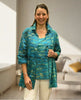 Charlotte swing Shirt in Jade multi and Blue floral in two lengths with or without pockets