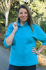 Littondale Leisure Top in Peacock blue