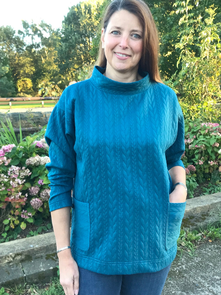 India Stretch Cable Top in two colours