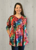Eva jersey swing top in multi coloured print sizes 14/16  and 16/18 only