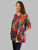 Eva jersey swing top in multi coloured print sizes 14/16  and 16/18 only