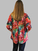 Eva jersey swing top in multi coloured print sizes 14/16  and 16/18 only