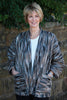 Waverley oversized Jacket in Black/Camel multi