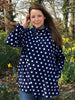 Sale Spotted Swaledale Fleece Top in two colours size 14/16 only