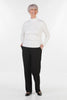 Cove Jersey Trousers in Navy and Black