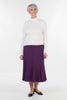 Stratford Jersey Skirt  in Grape and Black  Sizes 12 -  24