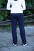 Cove Jersey Trousers in Navy and Black