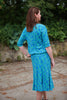 Katia Skirt in Aqua/blue Size 14 and 24 only