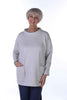 India Sweatshirt Top in seven  colours -  small stand neckline or boat neckline