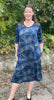 Weekender jersey dress in three colourways with separate circular scarf