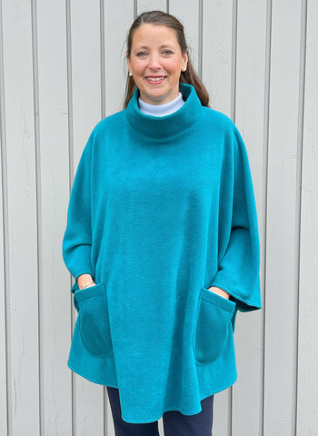 Fleece Poncho in 9 colours
