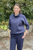 Rutland Sweatshirt - with or without pockets in Navy and Mulberry