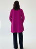 Buckingham crepe Jacket in Deep Magenta