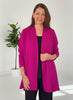 Buckingham crepe Jacket in Deep Magenta