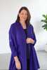 Buckingham Crepe Jacket in Purple and Black