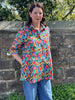 Charlotte swing shirt in cotton poplin