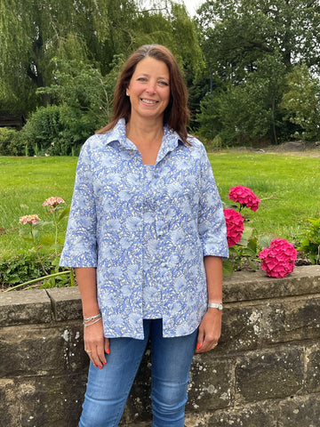 Lisbon long line cotton lawn shirt in three colours