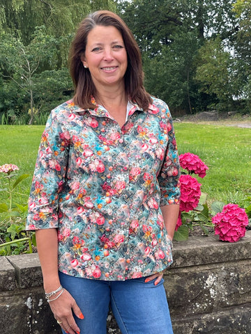Tara cotton poplin shirt in two lengths