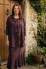 Charlotte swing jacket in dusty plum