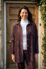 Charlotte swing jacket in dusty plum