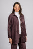 Charlotte swing jacket in dusty plum