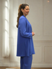 Seville Crepe Jacket in Hyacinth Blue