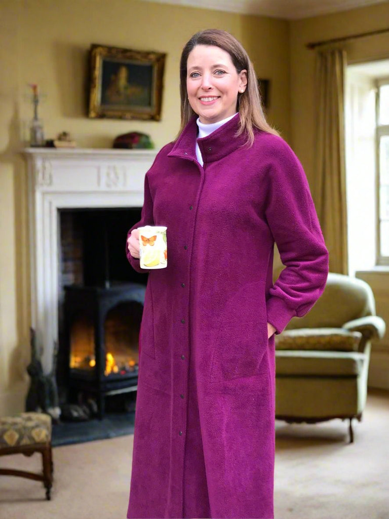 Fleece Kaftan - Open to the hem in 8  colours two lengths