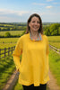 Sale Burnsall Sweatshirt Swing Top in  Bright Leaf and Buttercup yellow in three sizes