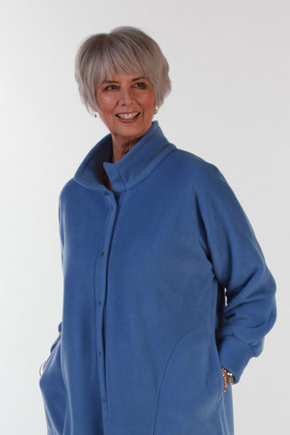 Fleece Kaftan - Part front opening in 7 colours and 3 lengths