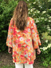 Silky Wrap in coral floral