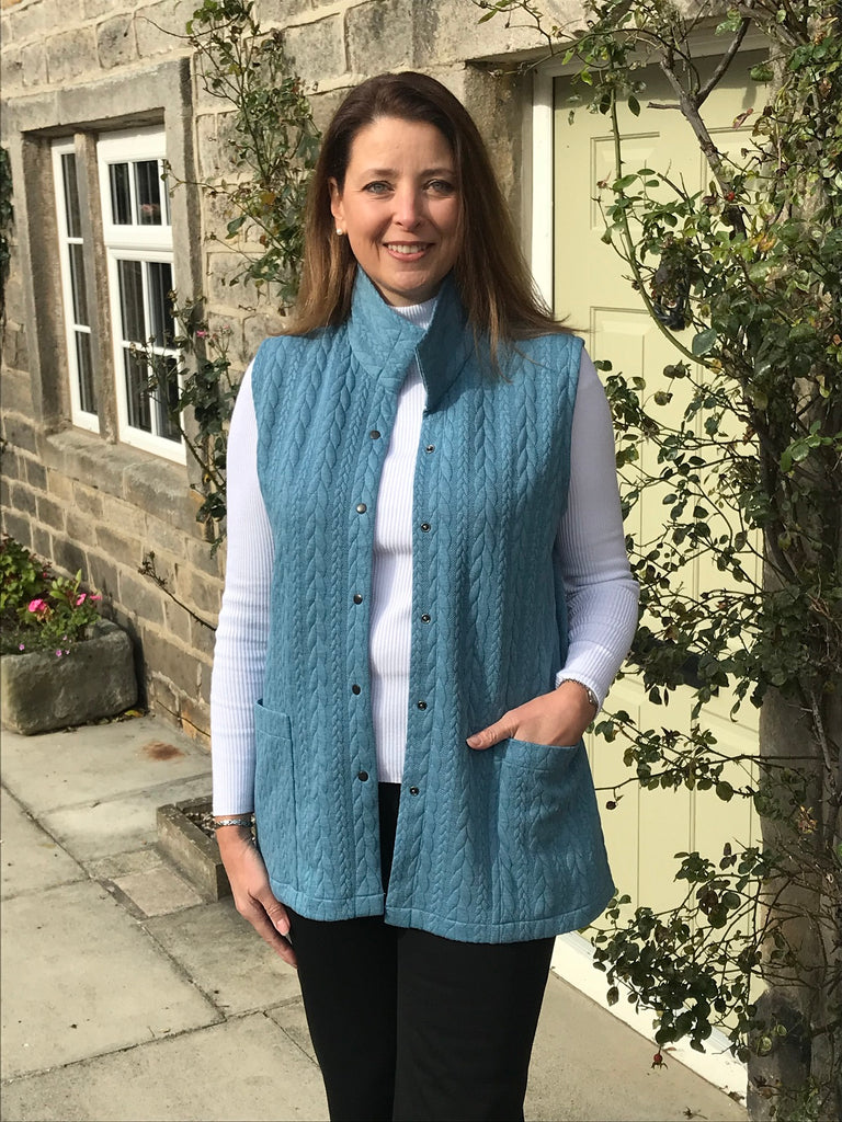Stretch Cable Knit Gilet in three colours