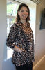 Sale Eva scooped neckline swing top in leopard print