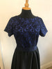 Clearance Cassandra Retro Dresses in Black/silver and Black/Royal
