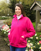 Askrigg Sweatshirt/Leisure Top in Fuchsia with two alternative trims