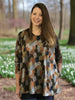 Eva jersey swing top in two prints