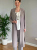 Seaton long crepe coat in three colours