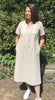 Kelly V neck linen/cotton dress