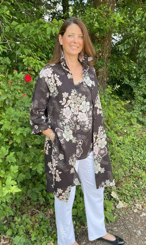Chocolate print long Shirt