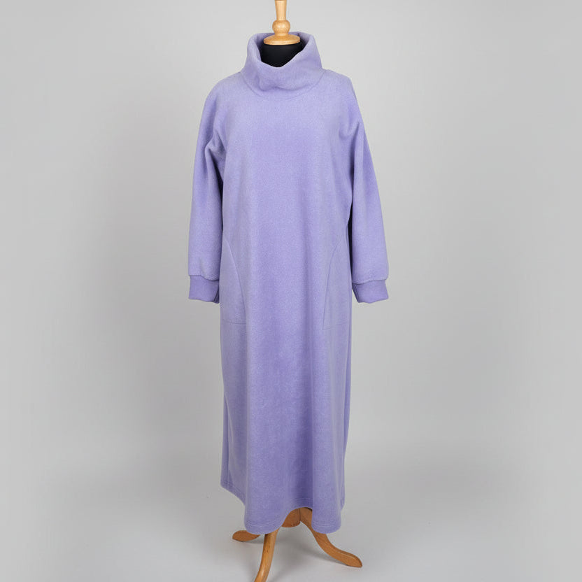 Sale Fleece Kaftan with Cowl collar in Mulberry and Lilac 14/16  only