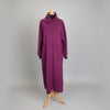 Sale Fleece Kaftan with Cowl collar in Mulberry and Lilac 14/16  only
