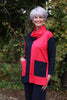 Joanna Oversized Tunic in Navy/Royal and Navy/Scarlett