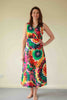 Kaleidoscope Sundress in pink/red/green print sizes 14 only