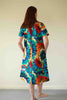 Sale Kaleidoscope Island Dress in pink/red/green Size 20/22 only