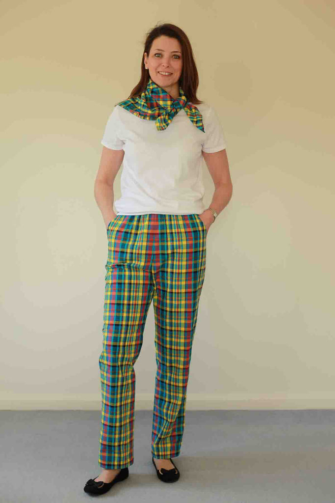 Calypso Checked Trousers in two colours