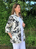 Shelley long Shirt in Stone/cream/black Size 14 only