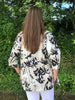 Shelley long Shirt in Stone/cream/black Size 14 only