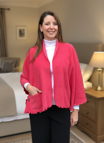 Sale Ardfern short fleece Cape in coral