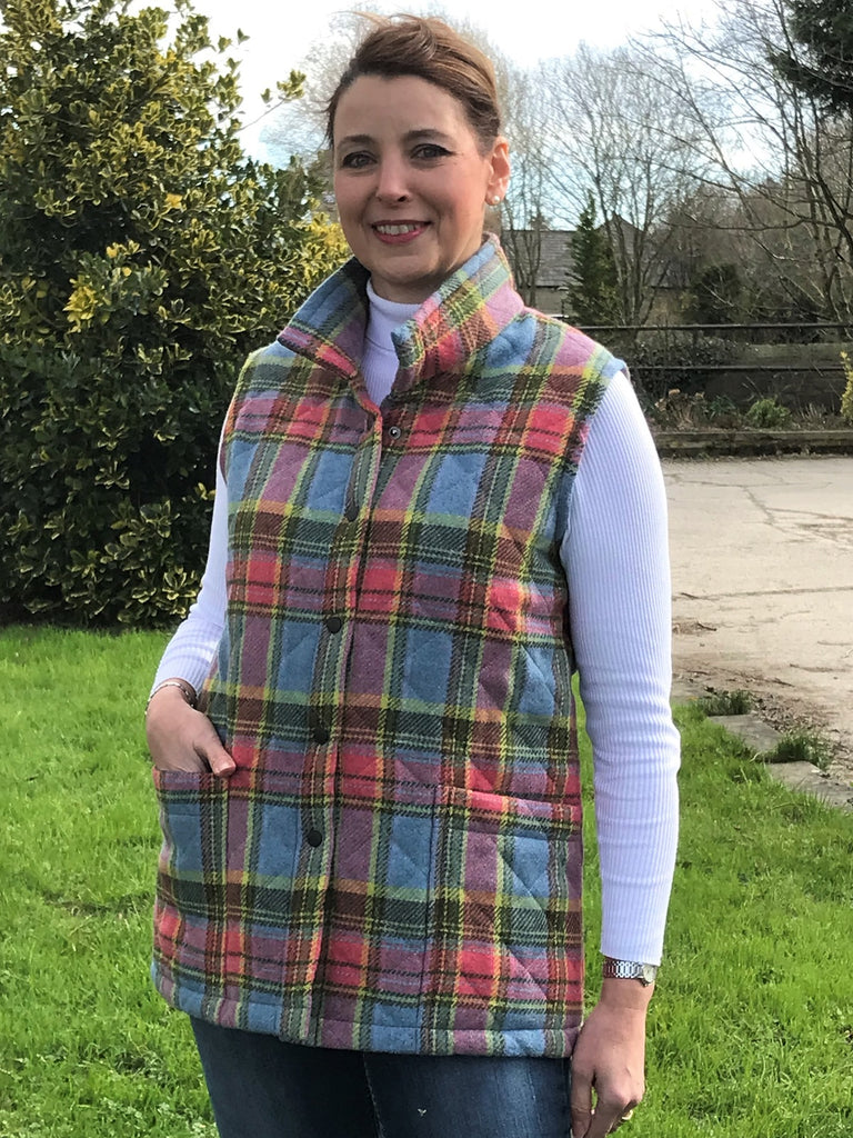 Cragside quilted Tweed Gilet