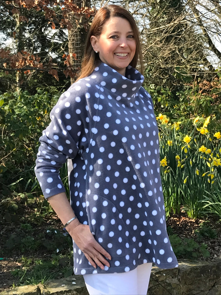 Sale Spotted Swaledale Fleece Top in two colours size 14/16 only